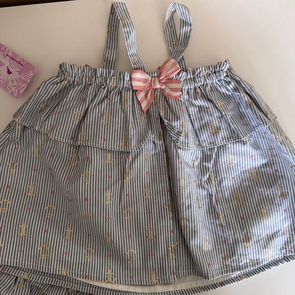 Tommy Bahama Kids Baby Girl 18M Striped Outfit New - Picture 4 of 4